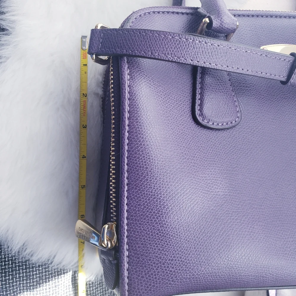Michael Kors Purple Satchel Leather Bag - Picture 5 of 12